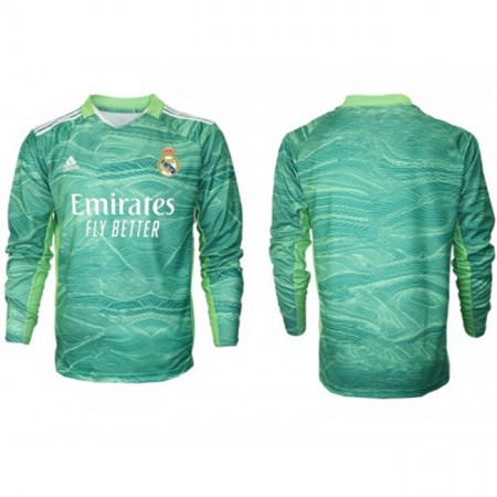 Fußballtrikots Real Madrid Torwart Auswärts Trikotsatz 2021-2022 Langarm